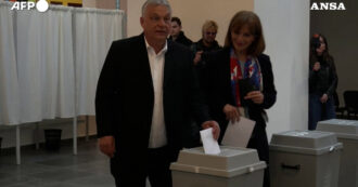 Copertina di Ungheria al voto, Orban e Mgyar votano a Budapest: le immagini dei due leader ai seggi