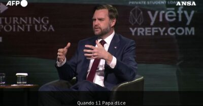 Copertina di Il vicepresidente Usa Vance avverte il Papa: “Faccia attenzione quando parla di questioni teologiche”