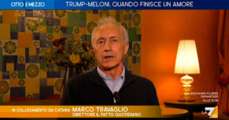 Travaglio: "Meloni? Ponzia Pilata in politica estera, lei cameriera degli Usa"