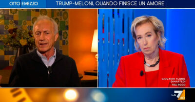 Copertina di Travaglio a La7: “Tajani? Un’ameba. Sequestrato per 4 ore dai figli di Berlusconi, roba indecente e scandalosa anche in Corea del Nord”