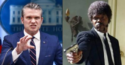 Copertina di Hegseth cita la Bibbia, ma è “Pulp Fiction”