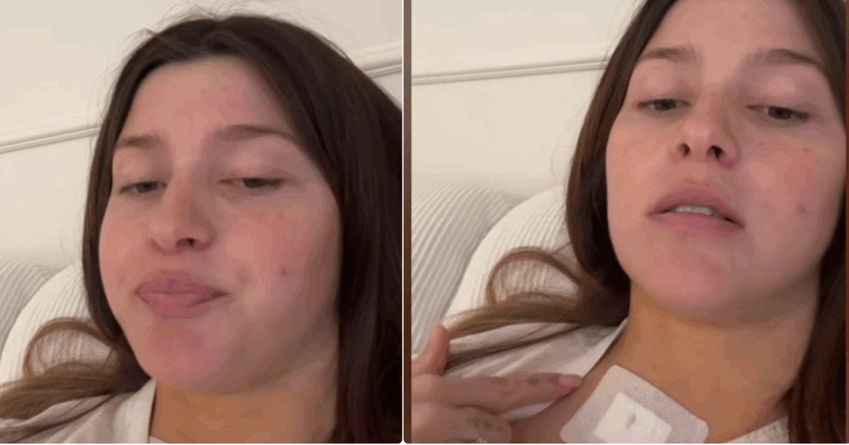 “Mi è uscita una palla sul collo e mi hanno operata. Sono andata nel panico, l’infermiera mi teneva la mano perché piangevo”: Natalia Paragoni in ospedale