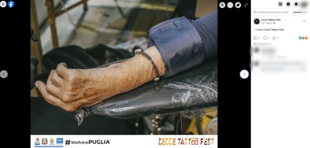 Adriana Poli Bortone, sindaca 82enne di Lecce, si fa tatuare la scritta MSI