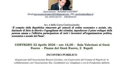 Copertina di A Napoli l’incontro dell’Associazione Livatino tra medici e magistrati. Per la tutela della salute come diritto umano