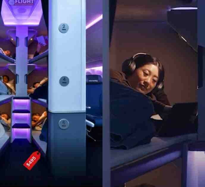 Arrivano le “cuccette” per dormire in economy durante i lunghi viaggi in aereo: la novità da maggio 2026, ecco quanto costa e come funziona