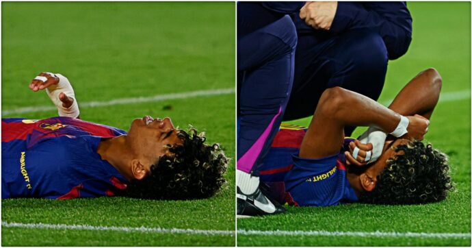 Lamine Yamal può saltare i Mondiali: si è fatto male alla coscia sinistra. Flick: “Sono preoccupato”