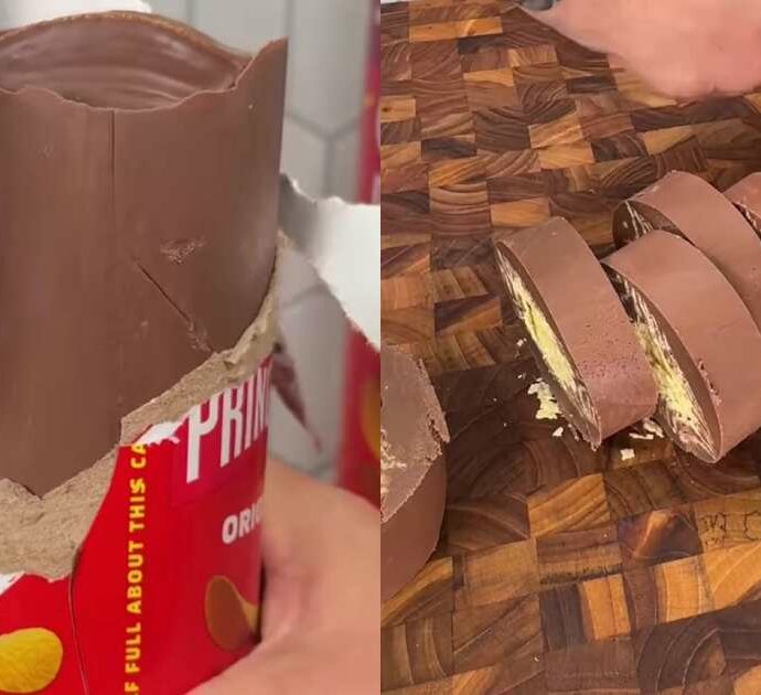 Pringles e cioccolato: ecco la non-ricetta che sta spopolando sui social. Preparazioni ridotte all’osso, costruite più per essere filmate che mangiate