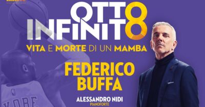Copertina di Otto Infinito, solo un narratore esperto come Buffa poteva raccontare Kobe Bryant così degnamente