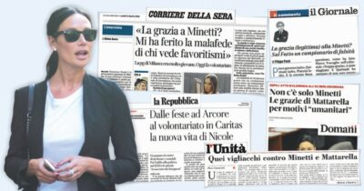 Copertina di Gran retromarcia: “Lo dice il Colle, il caso Minetti c’è”