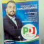 Copertina di Rovigo, per battere il rivale copre  simbolo FdI con Pd