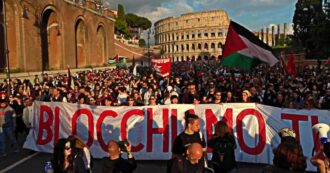 Copertina di A Roma circa 4mila in piazza per la Flotilla: “Israele stato terrorista, blocchiamo tutto”