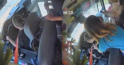 Copertina di Scuolabus fuori controllo dopo il malore dell’autista: studenti intervengono, afferrano il volante e fermano il mezzo prima della tragedia