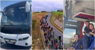 Copertina di Flotilla, a Creta corteo spontaneo rallenta il convoglio di bus con i 173 attivisti fatti sbarcare dopo il blitz della Marina di Israele