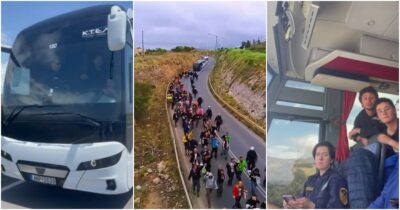 Copertina di Flotilla, a Creta corteo spontaneo rallenta il convoglio di bus con i 173 attivisti fatti sbarcare dopo il blitz della Marina di Israele