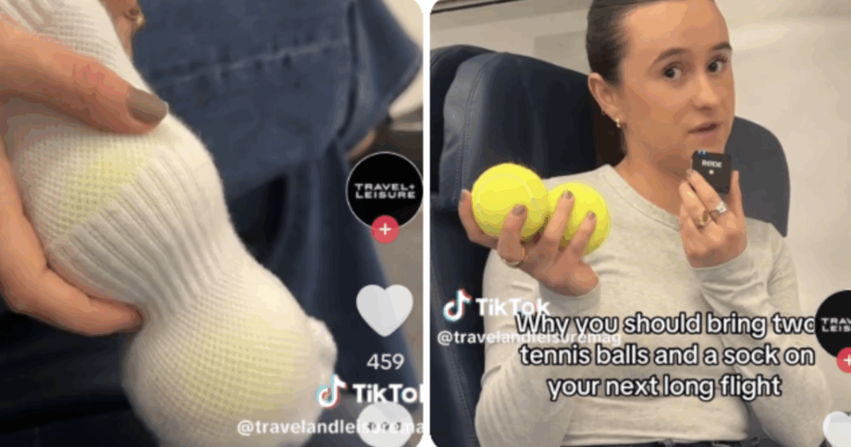 Per affrontare un volo intercontinentale al meglio basta una pallina da tennis