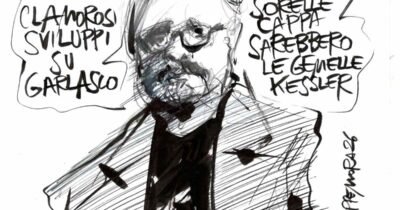 Copertina di La vignetta di Beppe Mora