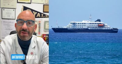 Copertina di “Il focolaio di hantavirus sulla nave da crociera? E’ un evento straordinario, il contagio forse tramite l’aria condizionata”: così Matteo Bassetti
