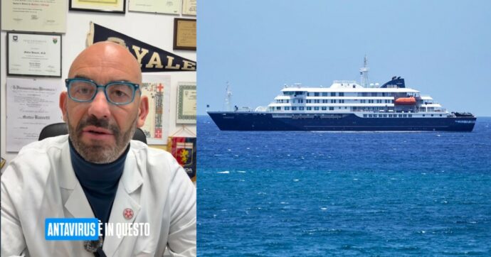 “Il focolaio di hantavirus sulla nave da crociera? E’ un evento straordinario, il contagio forse tramite l’aria condizionata”: così Matteo Bassetti