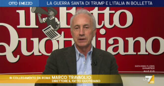 Copertina di Travaglio a La7: “I grandi successi di Meloni sono catastrofi travestite, il suo governo non sa da che parte girarsi per trovare qualche soldo”