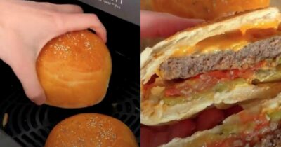 Copertina di Cos’è il Burger bomb, l’hamburger che “esplode” in versione ‘mochi’: l’ultima ricetta virale su TikTok – IL VIDEO