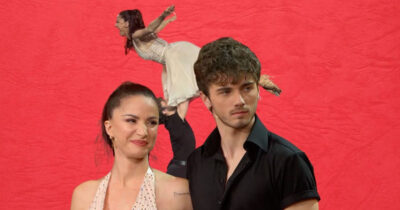 Copertina di “Impazzisco! Io lancio petali di rosa, io lancio i petali”: Andrea Delogu al settimo cielo per la proposta di matrimonio dell’amico Nikita Perotti e Anastasia Kuzmina