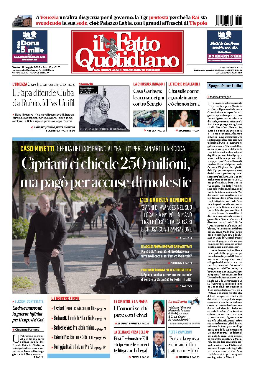 Copia del giorno de Il Fatto Quotidiano