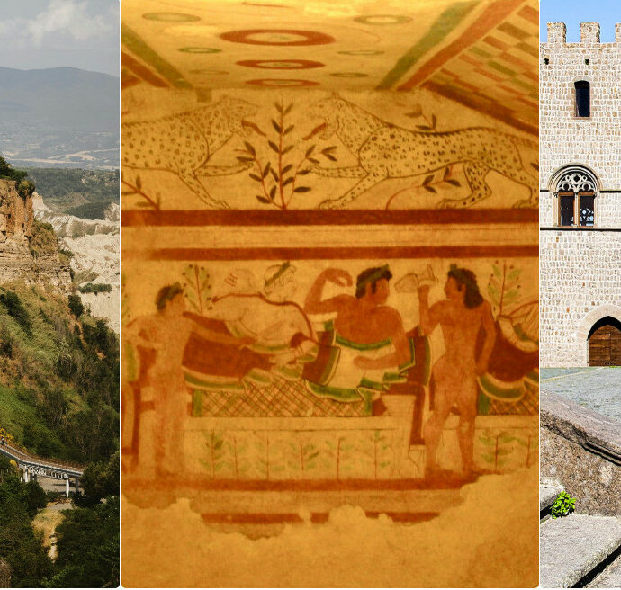 Dalle tombe degli etruschi al ponte sospeso nel vuoto: la guida per un weekend in Tuscia tra Tarquinia, Viterbo e Civita di Bagnoregio