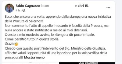 Copertina di Omicidio Vassallo, Cantone impugna il proscioglimento di Cagnazzo. Che protesta per il comunicato stampa