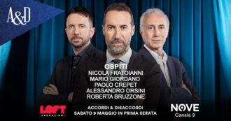 Copertina di Fratoianni, Giordano, Orsini, Crepet e Bruzzone ospiti di Sommi sabato 9 maggio. Con Travaglio e Scanzi