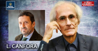 Copertina di Biennale, Canfora: “Buttafuoco ha perfettamente ragione, dalla destra un autogol. Bloccare la cultura di un Paese è inciviltà”