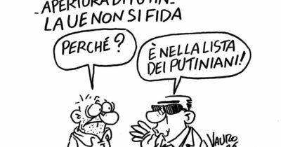 Copertina di La vignetta di Vauro