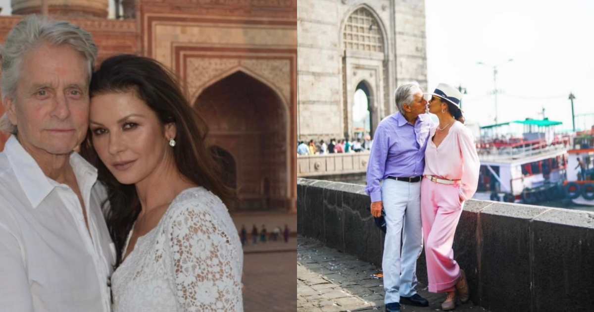 michael douglas stregato da roma la moglie catherine zeta jones gli regala un attico milionario con vista su san pietro