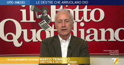 Copertina di Travaglio a La7: “I politicanti mandano gli ucraini a morire per salvare la faccia. Ora tacciano e si faccia sul serio diplomazia”