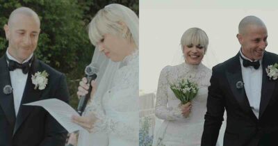 Copertina di Micaela Ramazzotti si sposa in Umbria: una cerimonia intima, tre look e un’officiante d’eccezione che sorprende tutti