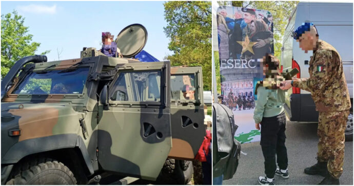 Bambini delle scuole sui mezzi blindati, i genitori criticano la gita all’Open day delle Forze armate a Monza: “Inaccettabile”