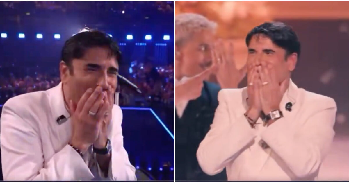 Eurovision Song Contest 2026, Sal Da Vinci piange al termine di “Per Sempre Sì”. Boato e ovazioni in Arena