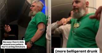 Copertina di “Voglio uscire a fumare una sigaretta”: passeggero ubriaco aggredisce e morde un assistente di volo, aereo dirottato – VIDEO