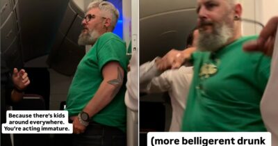 Copertina di “Voglio uscire a fumare una sigaretta”: passeggero ubriaco aggredisce e morde un assistente di volo, aereo dirottato – VIDEO