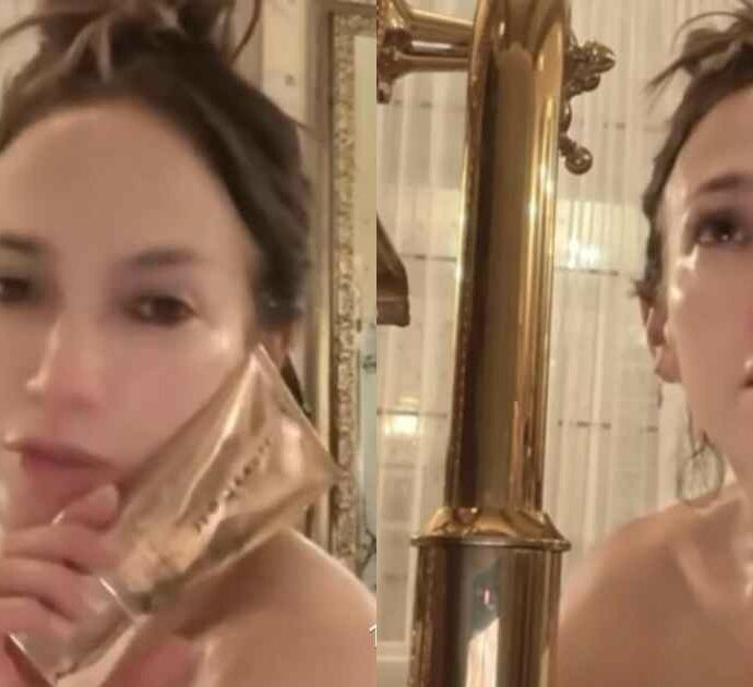 “Tra nove ore mi sveglierò e rifarò tutto da capo. La pelle perfetta te la crei ogni singolo giorno”: Jennifer Lopez si mostra senza trucco e svela i suoi “segreti” di bellezza