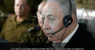 Copertina di Flotilla, Netanyahu visita il bunker della marina e si complimenta: “Avete fatto un lavoro eccezionale”