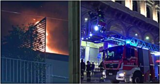 Copertina di Inter, scoppia un incendio in Piazza Duomo: i vigili del fuoco intervengo su una terrazza | Video