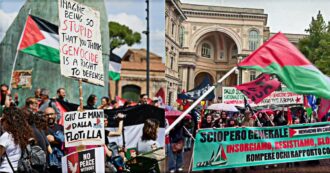 Copertina di Flotilla, manifestazioni in diverse città d’Italia. Da Roma a Milano, da Bologna a Firenze: le foto e gli slogan