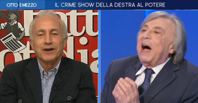 Copertina di Garlasco, scontro Freccero-Travaglio. “Stasi è innocente, una community di internet lo ha provato”. “Hai citato una manica di cazzari”. Su La7
