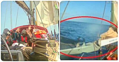 Copertina di Flotilla denuncia: i militari israeliani hanno sparato contro sei barche. Tel Aviv: “Impiegati mezzi non letali”