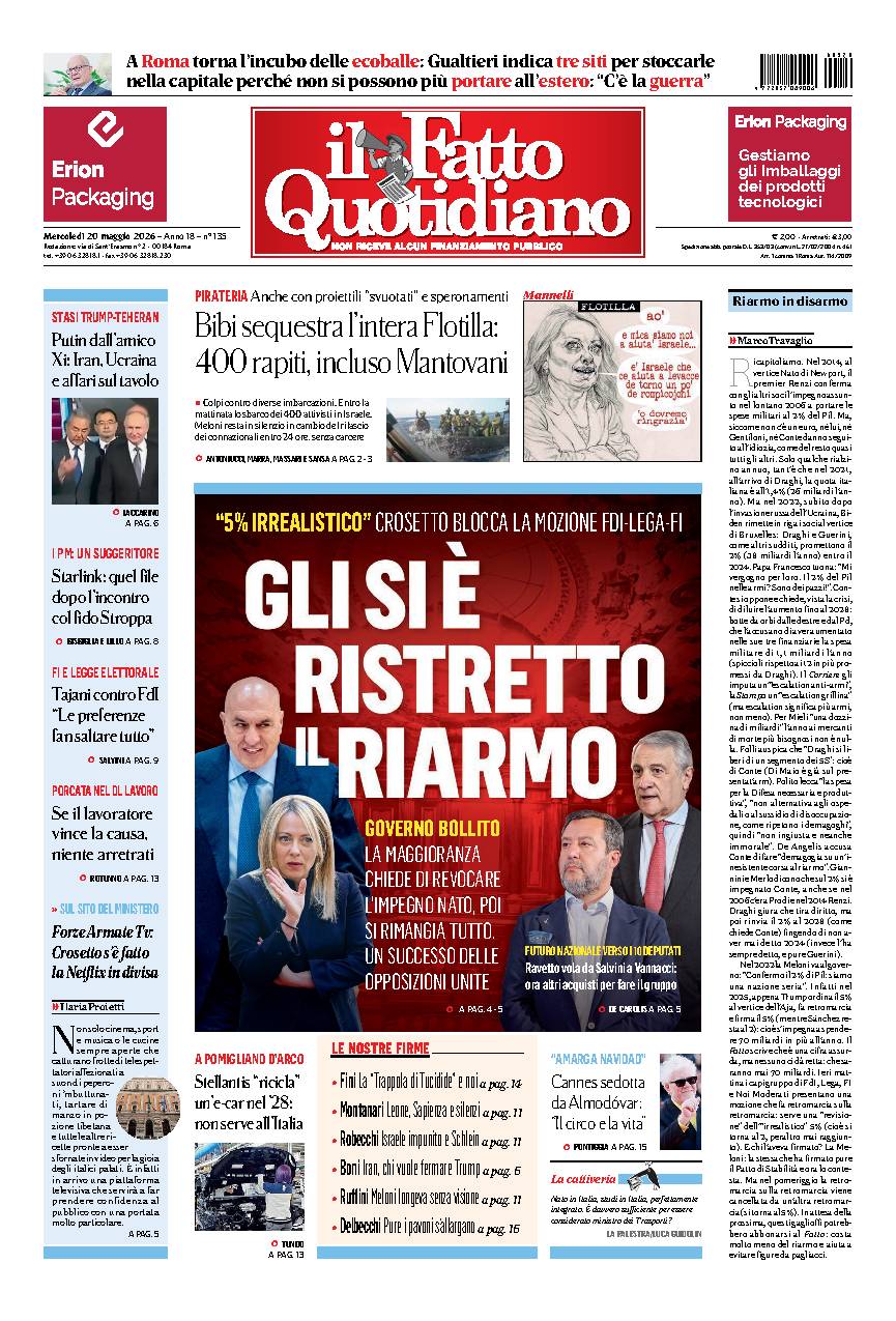 Copia del giorno de Il Fatto Quotidiano