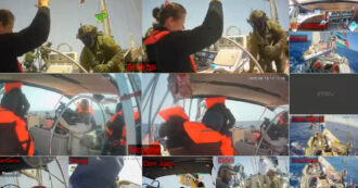 Copertina di Flotilla per Gaza, gli ultimi attivisti intercettati: “Se vedete questo, agite”. Il momento in cui i militari israeliani salgono a bordo e rompono le telecamere