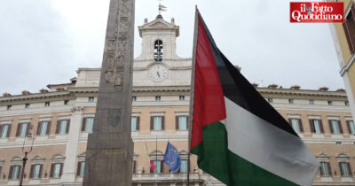 Copertina di Manifestazione a Montecitorio a sostegno della Flottilla: “Israele va fermato”