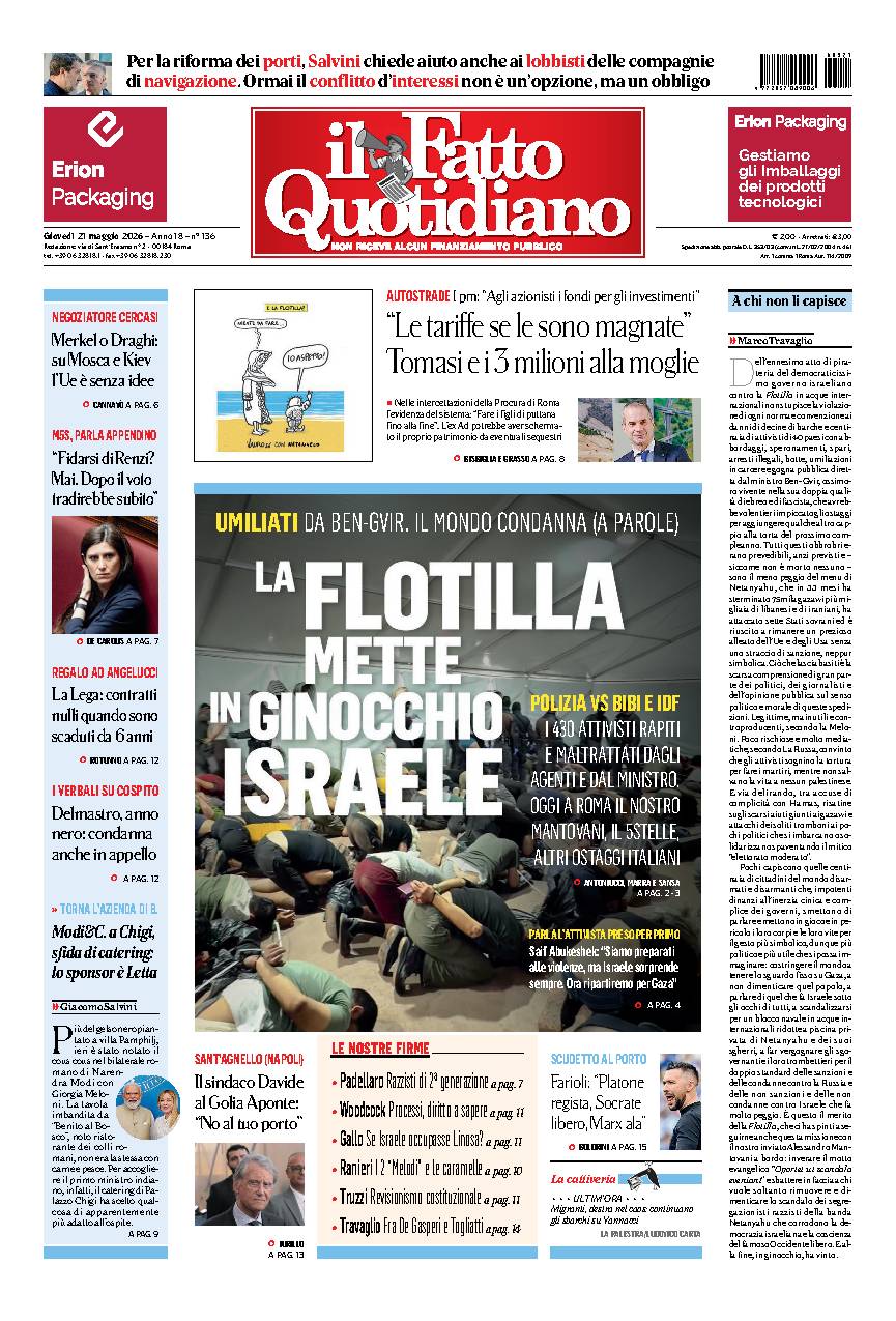 Copia del giorno de Il Fatto Quotidiano