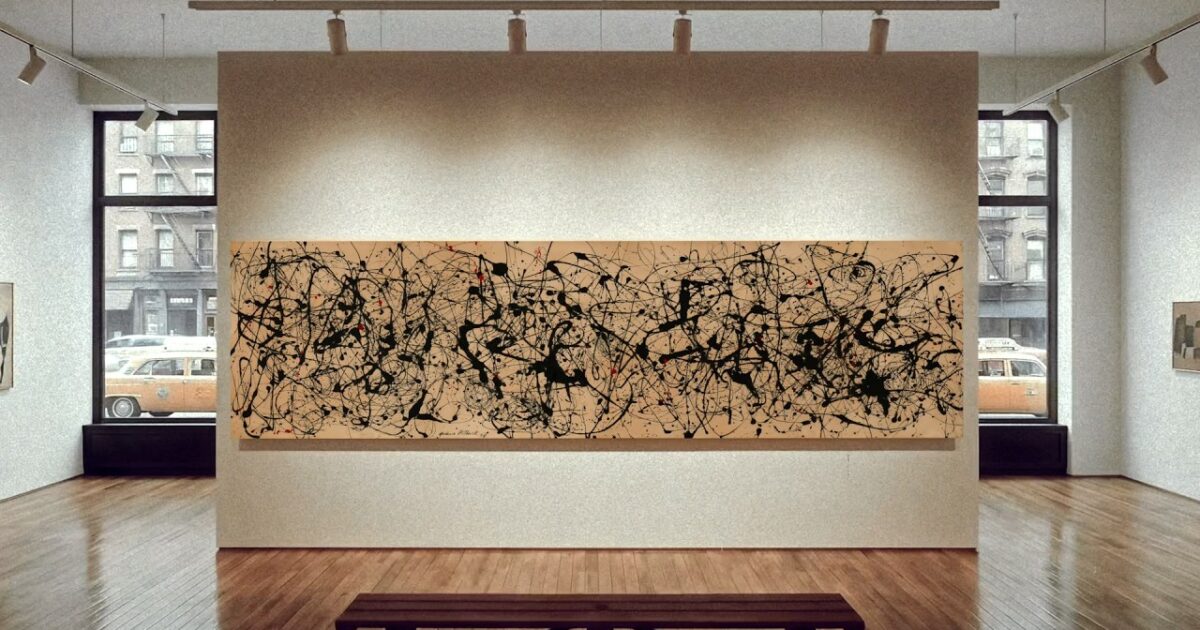 Un grande quadro di Jackson Pollock battuto all’asta per 181.185.000 dollari. L’opera è uno dei primi dipinti astratti della storia dell’arte
