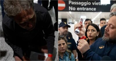 Copertina di Mantovani e Carotenuto con la matricola rossa al polso: “Ci hanno chiamato per numero puntandoci il mitra addosso” - Il giornalista del Fatto: "Siamo stati picchiati, sentivamo le grida" (video) 